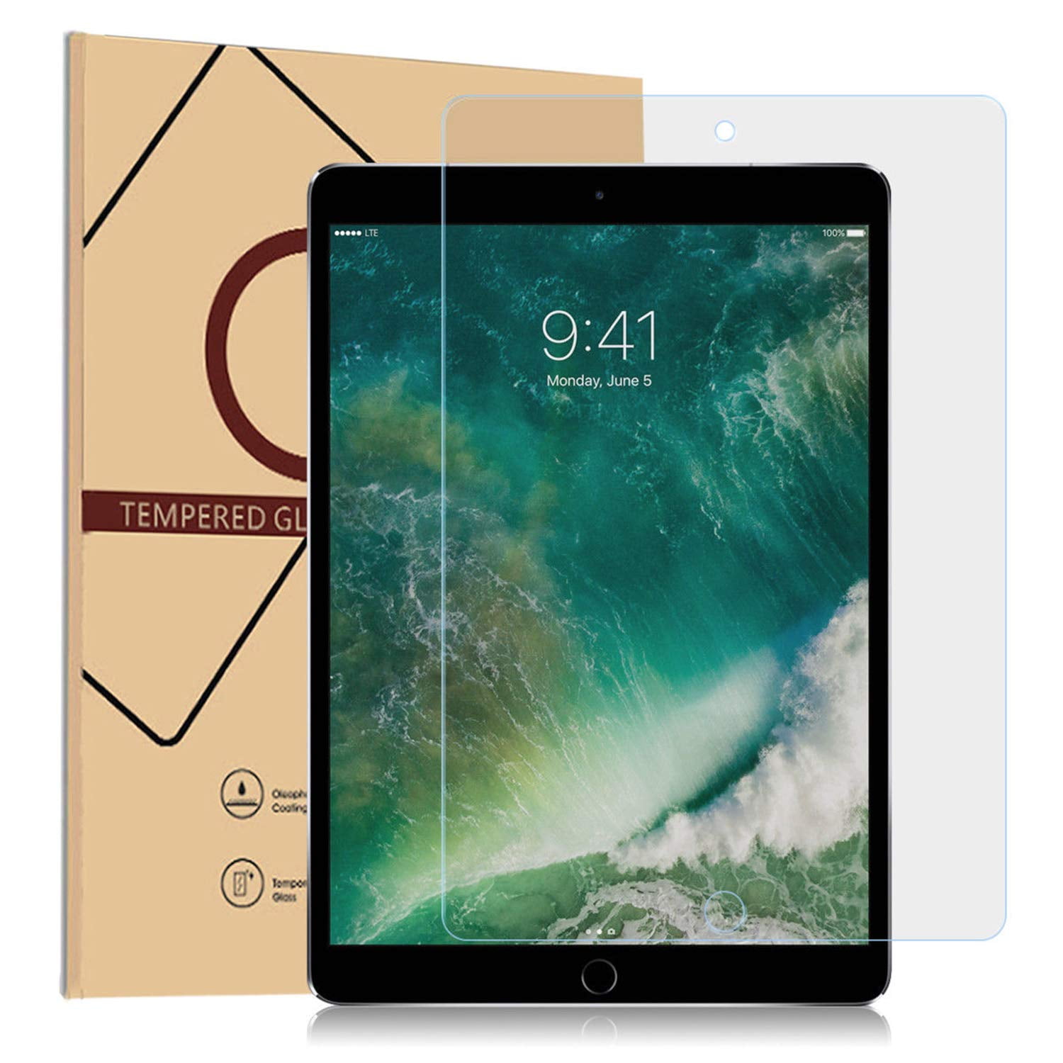 iPad Air 2 US 2X Anti-Glare Tempered Glass Screen Protector for iPad Pro 9.7" 