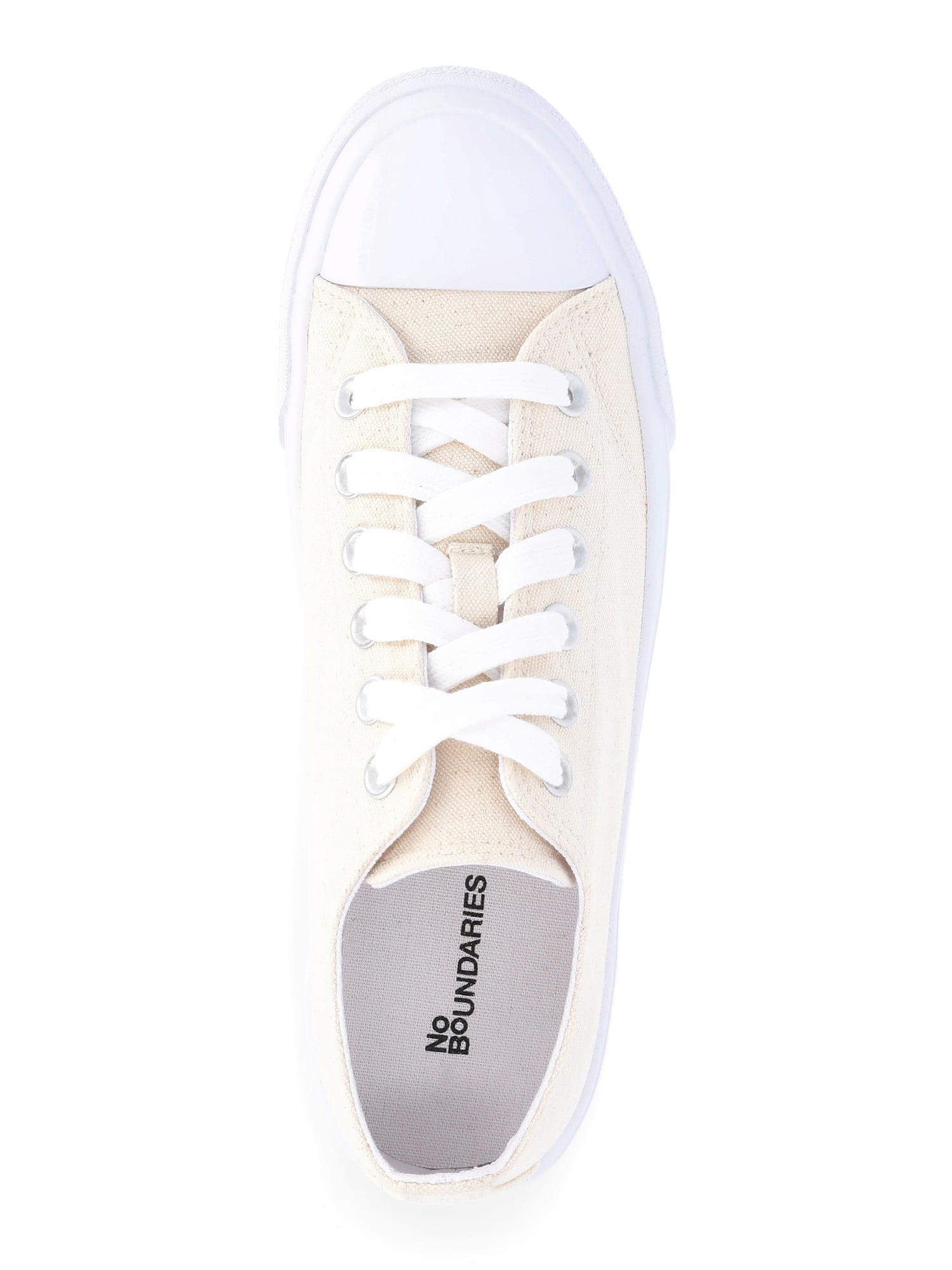 No Boundaries Classic Lace Up Sneakers, Wide Width Available, Womens