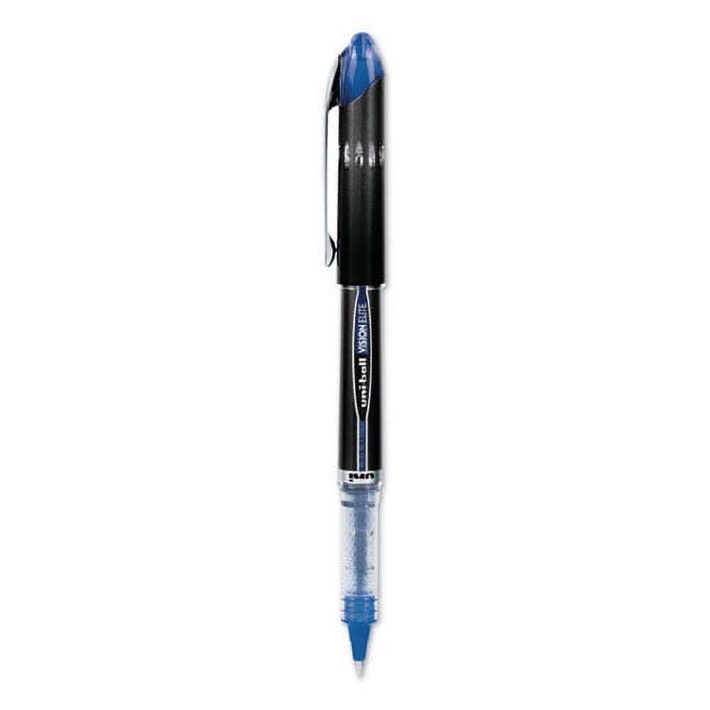 Vision Elite Roller Ball Pen, Stick, Extra-Fine 0.5 Mm, Blue Ink, Blue Barrel | Bundle of 5 Each