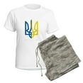 thumbnail image 5 of CafePress - I Stand With Ukraine Flag Support Ukraine Pajamas - Women's Short Sleeve Print T-Shirt and Pants Light Cotton Pajama Set, 5 of 7