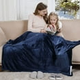 thumbnail image 2 of IDEALHOUSE Heated Flannel Throw: 6-Heat Settings & Detachable Controller - ETL-Certified Warming Blanket for Sofa, Bed & Travel, 2 of 8