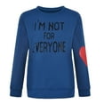 thumbnail image 5 of Aboser I'm Not for Everyone Womens Sweatshirt Plus Size Simple Tops Casual Crewneck Pullover Shirt Trendy Heart Graphic Sweatshirts, 5 of 9