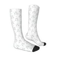 thumbnail image 3 of Balery Heart Rabbit Printed Novelty Socks Men's Women's Crew Socks Sports Socks Knee High Socks Cotton Socks Quirky and Cool Socks, 3 of 9