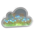 thumbnail image 1 of Lámpara de tulipán, luz nocturna con espejo de tulipán DIY, adornos de decoración de lámpara de mesa de tulipán hechos a mano LED, 20 flores (azul), 1 of 8