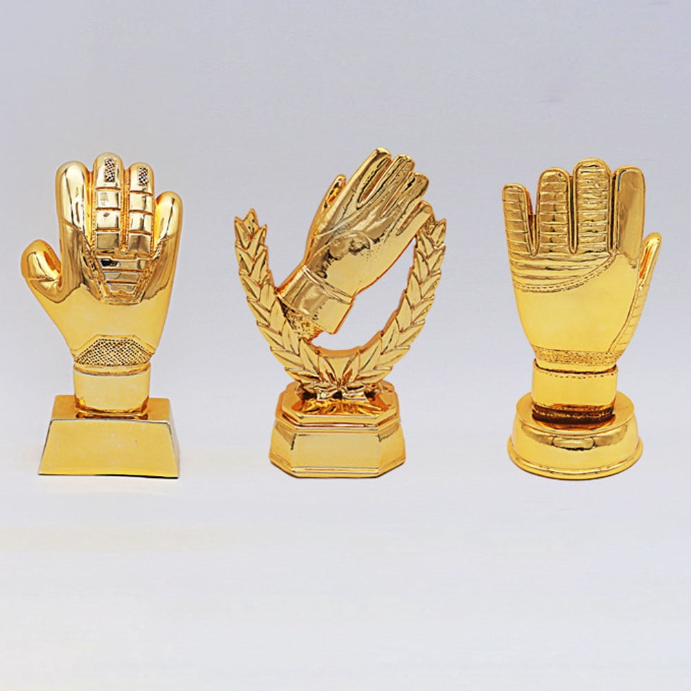 WRISTBIQUE Goalkeeper Trophy Award Golden ABS 1Pack 8.3x4.7in