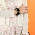 thumbnail image 4 of Compatible con Apple Watch, correa para el cabello, anillo para el cabello, patrón suave, pulsera de tela impresa, pulsera para mujer, IWatch, bandas elásticas para el cabello Fokelyi 222909-1, 4 of 9