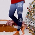 thumbnail image 1 of WILLBEST Leggings de Yoga de Cintura Alta con Estampado de Copos de Nieve Navideños para Mujer, Mallas Elásticas para Entrenamiento Deportivo para Correr Y Fitness Mediana, 1 of 4
