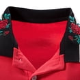 thumbnail image 4 of Eashery Mens T Shirt Print T Shirts Men Polo Red 2XL, 4 of 5