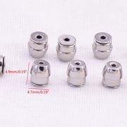 Techinal 10Pcs Secure Earring Lock Earring Back Ear Studs Nuts Replacement Earring Posts