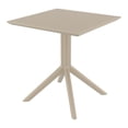 thumbnail image 2 of Compamia Loft Bistro Set 3 Piece with 27 inch Table Top Taupe, 2 of 3