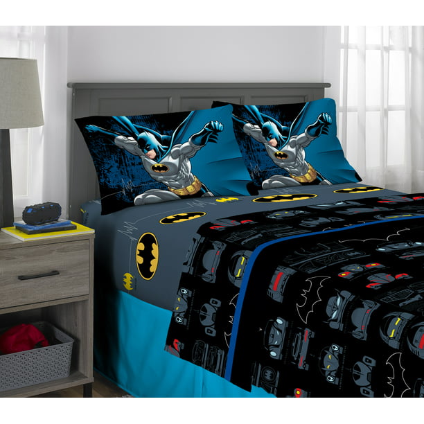 Batman Kids Super Soft Microfiber, Batman Bed Sheets Queen Size