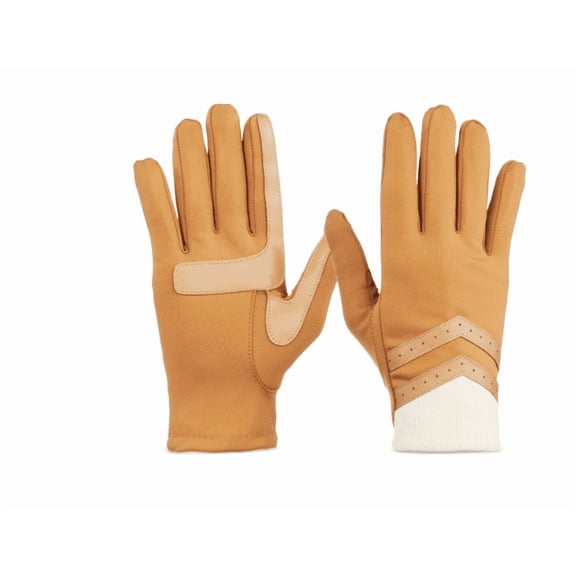 Isotoner Signature Women's Rib-Knit Fleece-Lined Gloves - Buckskin