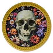 Skull & Flowers Framed Tabletop Decor, Multicolor, 9.5", Halloween by Way To Celebrate