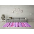 thumbnail image 3 of Ahgly Company Indoor Square Abstract Purple Modern Area Rugs, 4' Square, 3 of 4