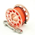 thumbnail image 1 of Keep Diving Aluminium Spool Reel Polyester Rope Hanging Rotatable Reels Freediving Underwater Accessories with Double End Hook Gold 30m, 1 of 8