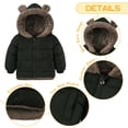 thumbnail image 6 of Aideaone Baby Toddler Winter Fleece Coat Boys Girls Cute Bear Ear Hooded Jackets with Pockets 6M-5T, 6 of 8