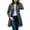 Gray, variant on Women's Classic Double-Breasted Trench Coat Notch Lapel Mid-Length Jacket with Button Cuffs, Casual Outerwear for Fall Spring