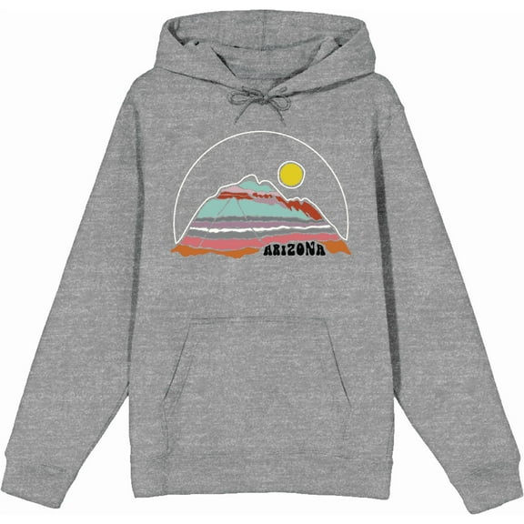Elevation 7573 Arizona Heather Gray Adult Long Sleeve Hoodie-Medium
