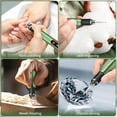 thumbnail image 4 of Wiher Engraving Pen with 30 Bits, Mini Electric DIY Engraver Cordless Rotary Tools Portable Engraving Pen for Metal, Wood, Glass and Plastic, Jewelry (Green), 4 of 6