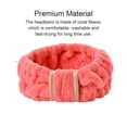 thumbnail image 4 of Qarigey Bandas para el cabello Bowknot de cara ajustable Coral Fleece Diadema deportiva Accesorios de peinado para maquillaje de spa Cuidado de la Ropa, zapatos y accesorios Miscelánea Melon rojo Qarigey AP010837-11, 4 of 6