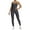 Grey, variant on Women's Slim Fit Sleeveless Workout Jumpsuit - Running/Yoga, Quick Dry, S-L