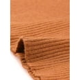 thumbnail image 5 of INSPIRE CHIC Chandail pour Femmes Ajusté à Manches Longues Col Cœur Tricoté TP Orange, 5 of 5