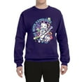 thumbnail image 2 of Wild Bobby, The Betty Experience Guitars Betty Boop Unisex Crewneck Sweatshirt, Purple, X-Large, 2 of 5