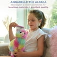 thumbnail image 4 of Bearington Annabelle Plush Stuffed Animal Rainbow Alpaca, 12 inches, 4 of 8