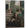 thumbnail image 1 of ARTCANVAS The Sensitive Sister Canvas Art Print by James Tissot - Size: 12" x 8" (0.75" Deep), 1 of 9
