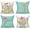 Wildflower-skyblue, variant on Spring Outdoor Throw Pillow Covers 16x16 Set of 4 Garden Flowers Farmhouse Patio Decorative Cushion Covers Home Decor Couch for Sofa Bedroom Livingroom, SkyBlue