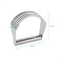 thumbnail image 4 of Fdit Dough Cutter, New Kitchen Craft Stainless Steel Pastry Dough Cutter Blender Mixer Whisk Baking Handheld  , Dough Blender, 4 of 7