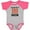 Heather and Hot Pink, variant on Inktastic You Had Me At Bacon Funny Bacon Lover Gift Boys or Girls Baby Bodysuit