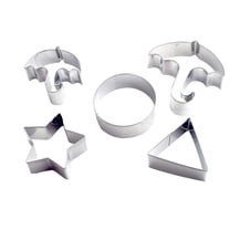 Clearance! Stainless Triangular Umbrella Cutter Five Pointed Star Circular Fondant Cookie Circular Sun. A Cookie Cutter