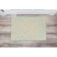 thumbnail image 2 of Linon Trio Damask Hand Tufted Polyester 1'10"x2'10" Rug in Blue, 2 of 3
