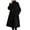 Black, variant on tklpehg Womens Jacket Fall Winter Button Long Coats Pocket Overcoat Leisure Loose Solid Color Long Sleeve Fall Coat Outwear Black XXXL
