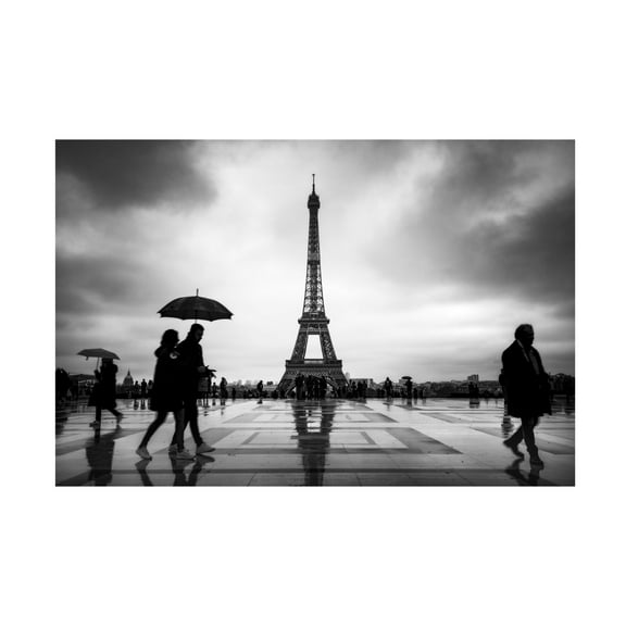 Canvas Wall Art - Andrei Ionut Dascalu 'Paris' Wall Art for Living Room, Bedroom, or Office Décor by Trademark Fine Art - 19 x 12 Inches
