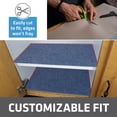 thumbnail image 3 of Drymate Premium Luxury Shelf & Drawer Liner, Thick Cushioned Fabric, Non-Adhesive, Absorbent, Waterproof, Slip-Resistant, Liners for Kitchen Cabinets, Cupboards (USA Made)(12”x59”)(2-Pack)(Blue), 3 of 7