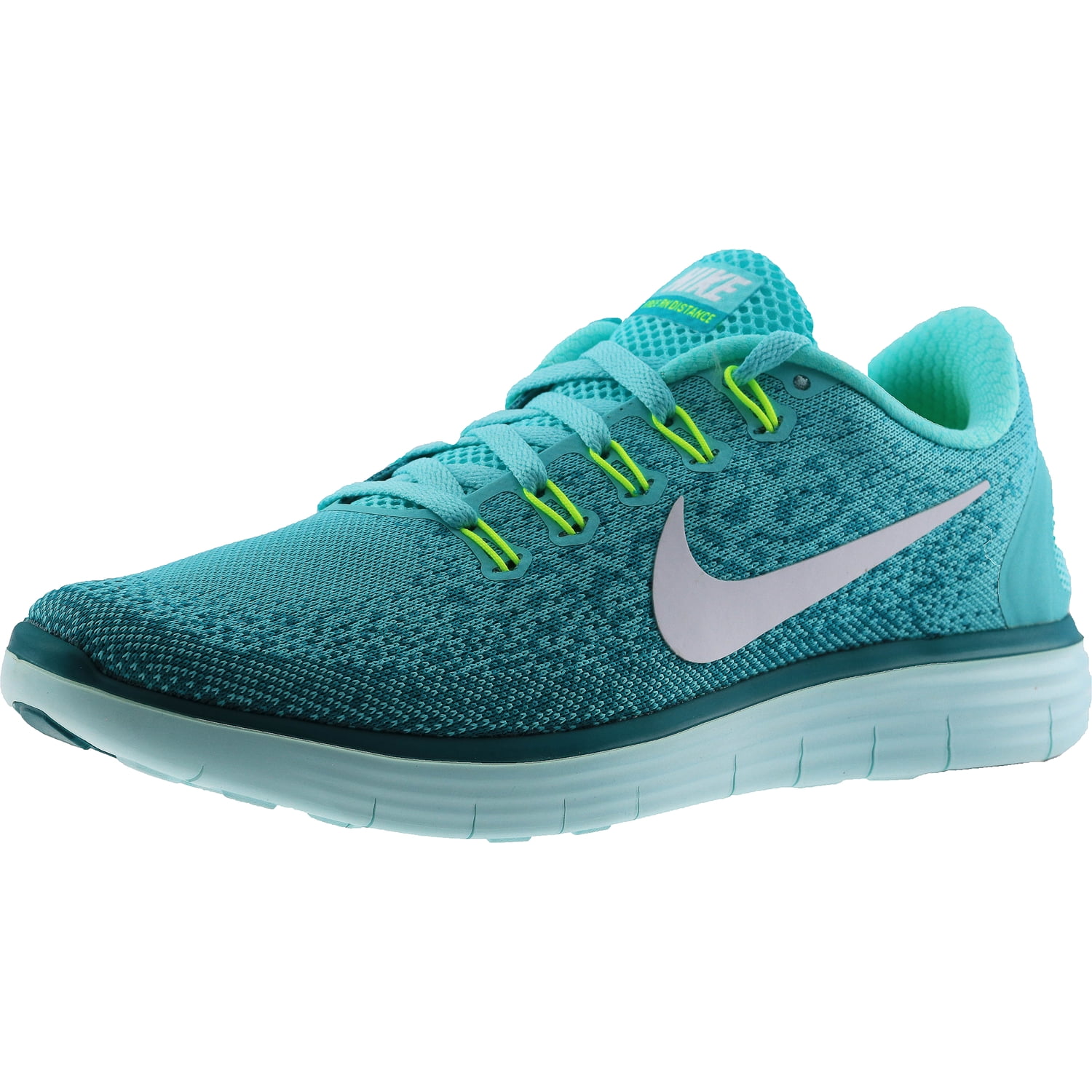 Nike Women's Free Rn Distance Hyper Turquoise / White-Hyper Jade Ankle ...