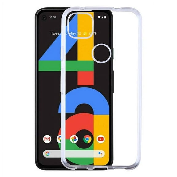 Google PIXEL 4A Phone Case Ultra Slim Thin Hybrid Premium Flexible Candy Silicone Gummy TPU Rubber Frame Gel Soft Lightweight Protective Case HD CLEAR Transparent Cover for GOOGLE Pixel 4A (2020)