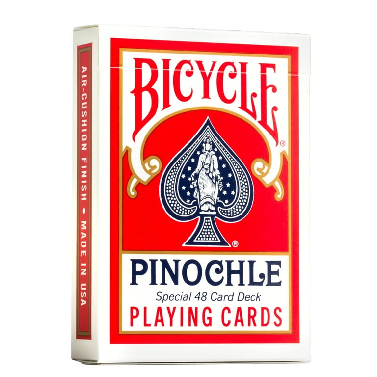 Bicycle Pinochle Playing Cards Standard Index 1 Deck Red or Blue Color May Vary Walmart