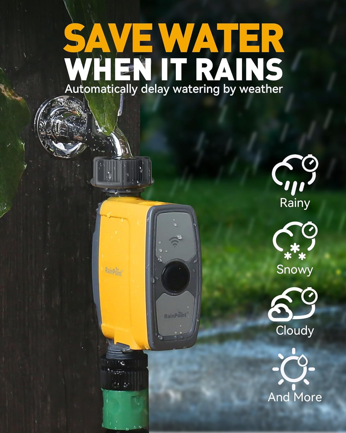 Nordic Hygge WiFi Sprinkler Controller Automatic Watering System Irrigation Water Valve, APP & Voice Control