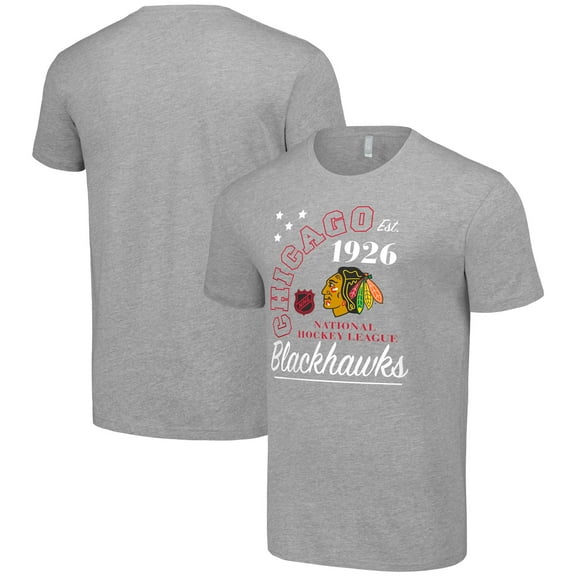 Men's Starter  Heather Gray Chicago Blackhawks Arch City Team Graphic T-Shirt