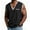 Black, variant on Abtuhar Men Summer Tops Short Sleeve V Neck Sleeveless Tank