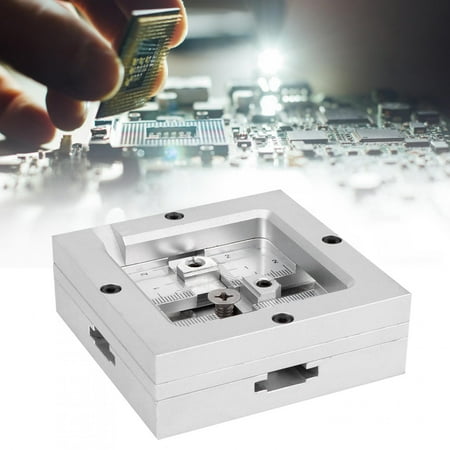 

Higoodz Reballing Station BGA Reballing Station Universal Fixed Steel Mesh Stencil Solder Aluminum Alloy Kit HT‑80H BGA Reballing Station