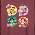 thumbnail image 3 of Disney - Princess Christmas Grid - Women's Lightweight French Terry Long Sleeve Shirt, 3 of 5