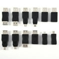 thumbnail image 4 of Adaptador Mini USB, 12 Pezas Múltiples Adaptadores USB2.0 Convertores Micro Macho Conectores Hibrina Convertir Conector Soporte de Carga, 4 of 7