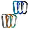 thumbnail image 6 of NicePackaging  Multi-Pack - Aluminum Carabiner Keychain Set Durable  Self-Closing, 6 of 7