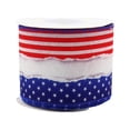 thumbnail image 2 of 4th Of July Ribbon 4th Of July Ribbon Wired Red White And Blue Wired Ribbon Patriotic Ribbon For Wreath Patriotic Wired Ribbon Flag Ribbon American Flag Ribbon Americana Ribbon, 2 of 9