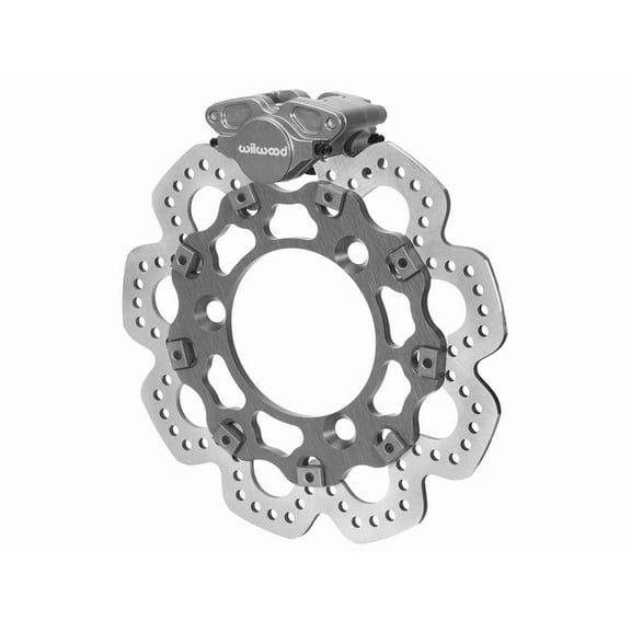 Wilwood 140-16431 GP200 Left Front Sprint Car Brake Kit with 10.50" Scalloped Steel Rotor