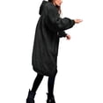 thumbnail image 3 of Women's Plus Size Casual Color Block Sweatshirt Zipper Hoodie Loose Blouse Warm Coat, 3 of 7